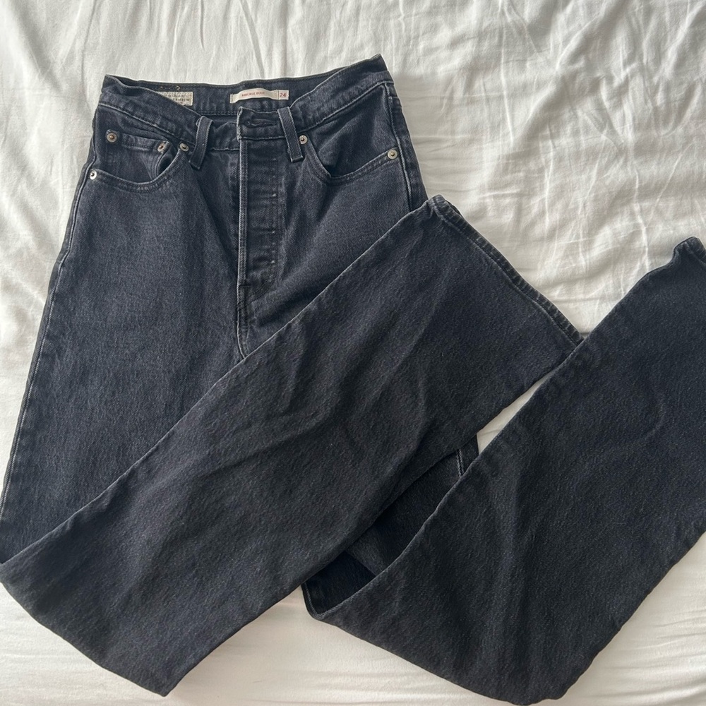 Levi's Women's Ribcage Boot cut jeans in Black